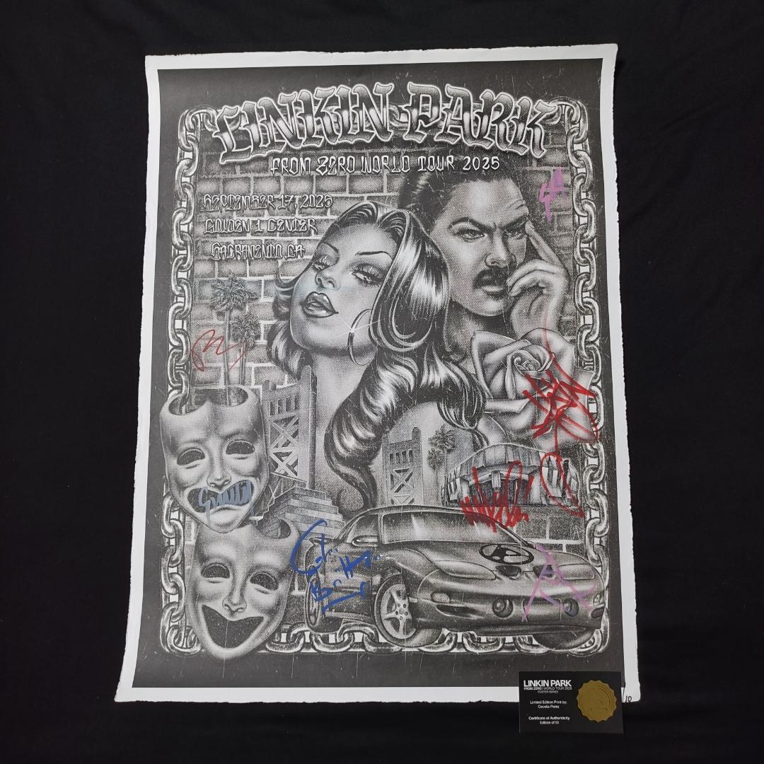 LINKIN PARK サイン入りポスター 世界限定10枚 リンキンパーク