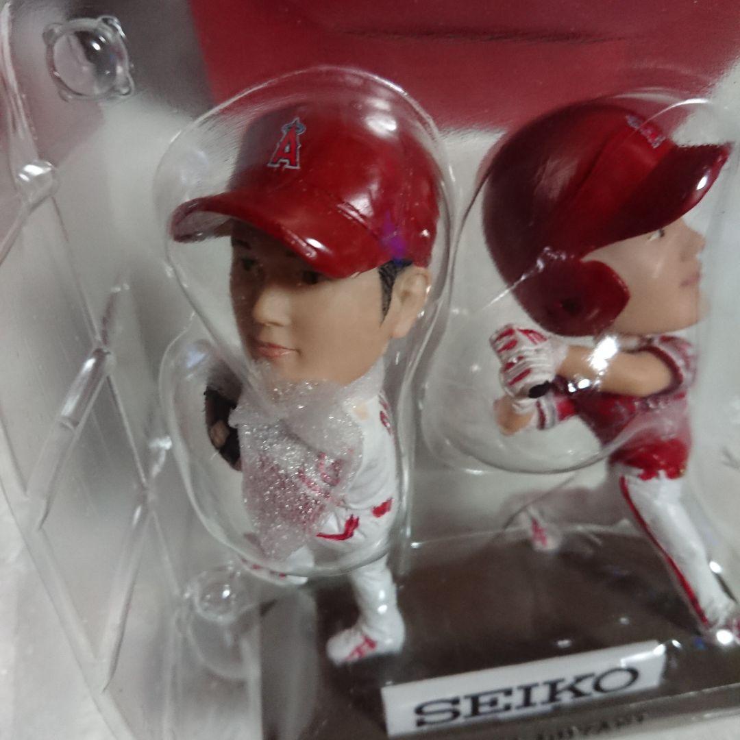 9【チケット付】大谷翔平 二刀流 ダブル・ボブルヘッド フィギュア/首振り人形