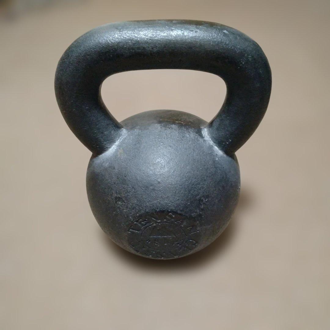 ケトルベル 鋳鉄製 黒(28kg)―②