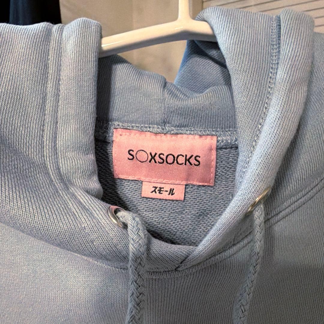 逃げ水あむ SOXSOCKS ソソミズ パーカー Sサイズ ブルー