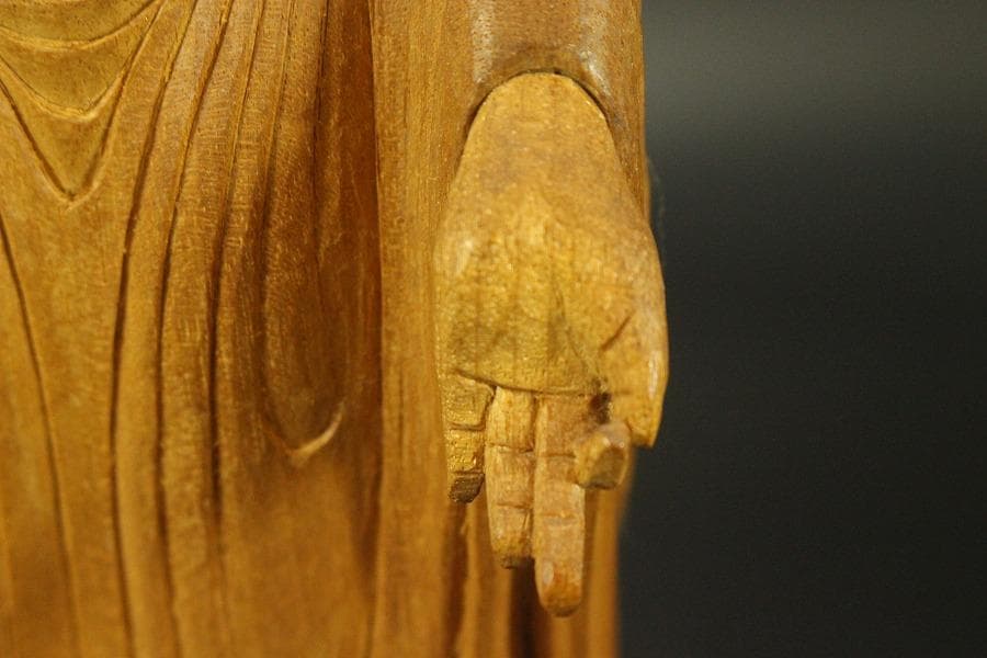 仏教美術 木彫 仏像(A704)