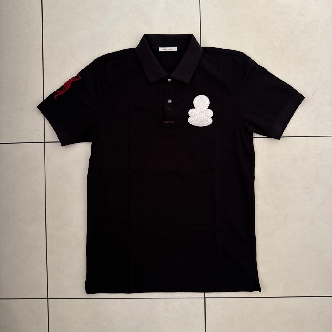 MARK & LONA マークアンドロナ　ゴルフ　黒ポロシャツ