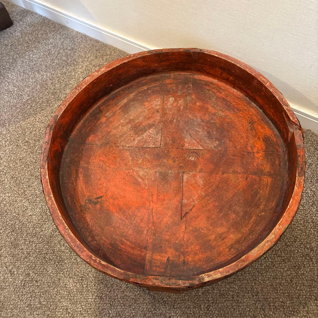 アンティーク＆ヴィンテージ　丸型座卓　サイドテーブル　カントーク