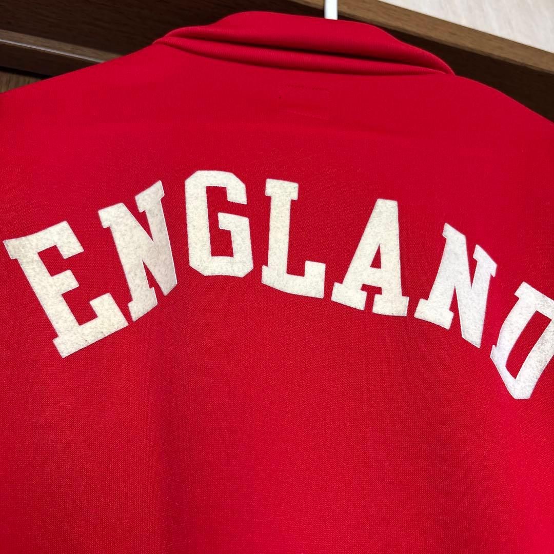 adidas イングランド紋章 ジャケット 赤 メンズ ジャージ
