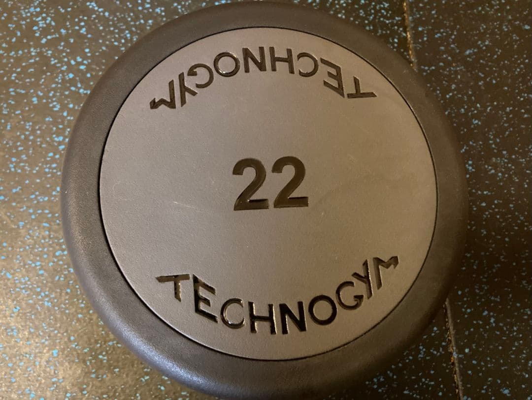 送料込 ②テクノジム 業務用ウレタンダンベル22kg　ivanko irotec