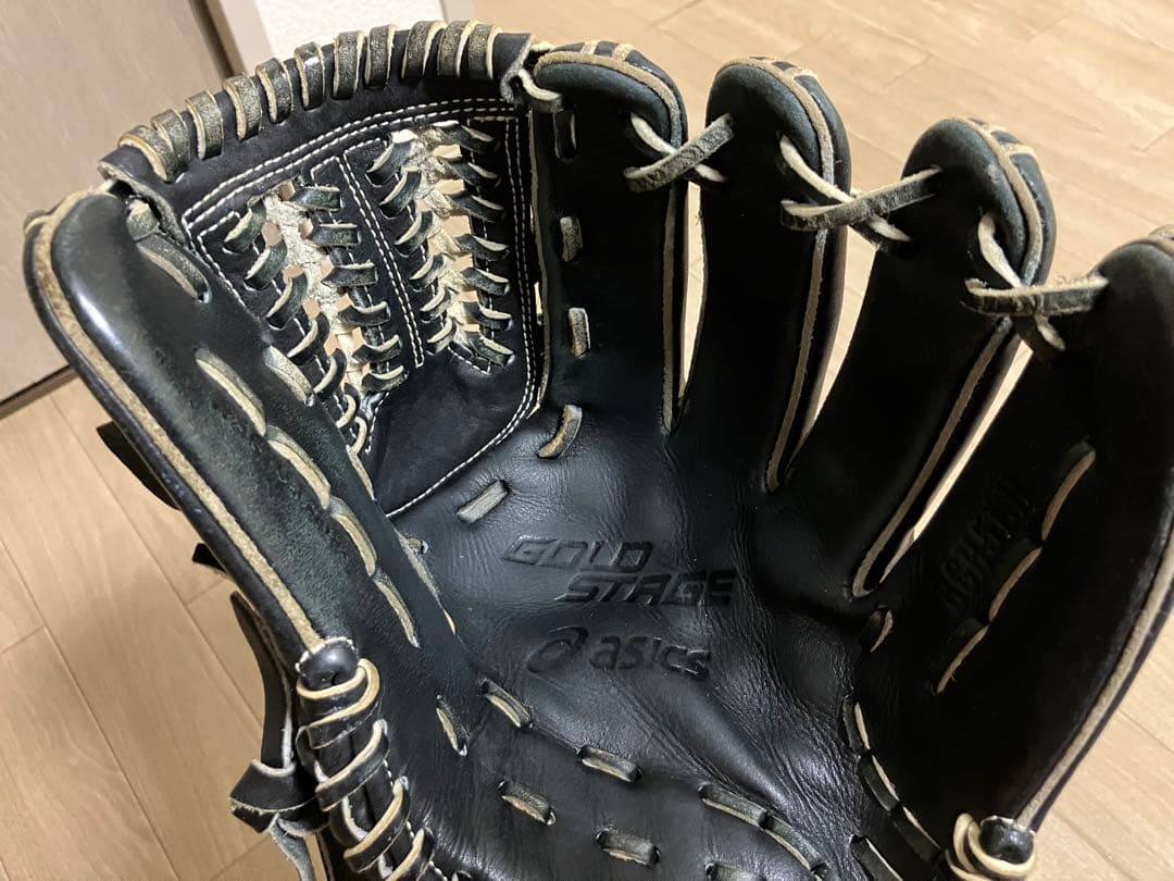 asics GOLDSTAGE 硬式グローブ 黒