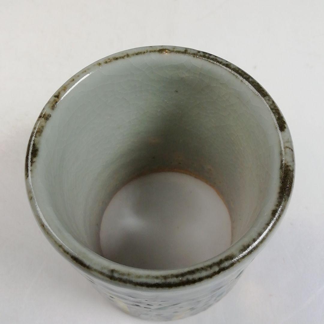 Ｗ１９６　蓋置　『菖蒲　蓋置』『萬古窯　加賀瑞山 造』　共箱　茶道具