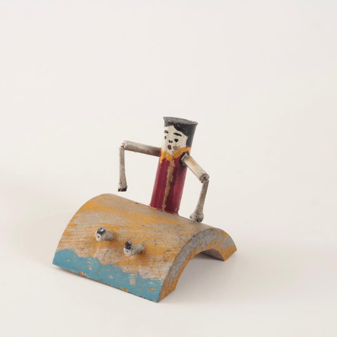 竹と木でできた 奇妙な 郷土玩具 昭和レトロ 当時モノ 古道具 アンティーク