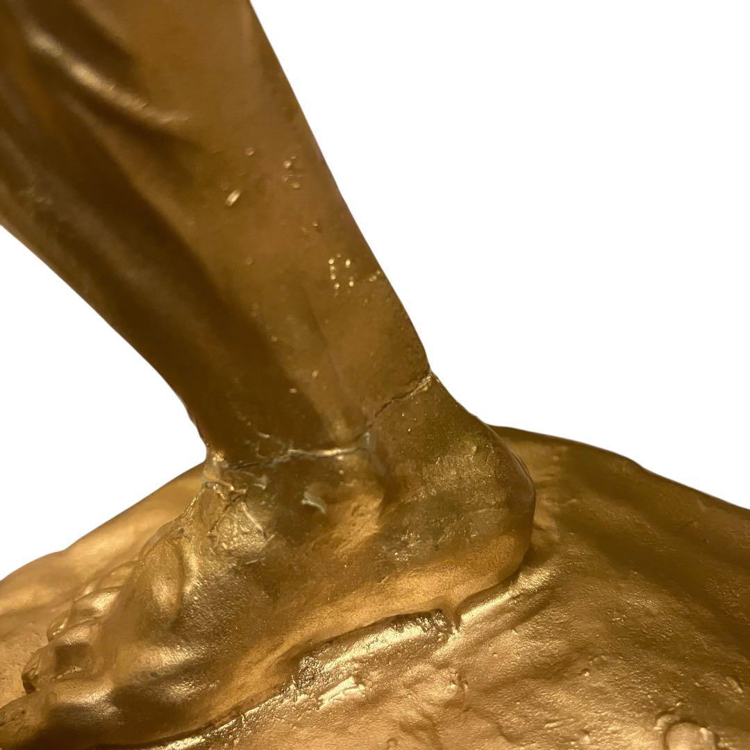 希少　ボディビルダー像　マッスル　筋肉美　ボディビル　トロフィー USA製 黄金