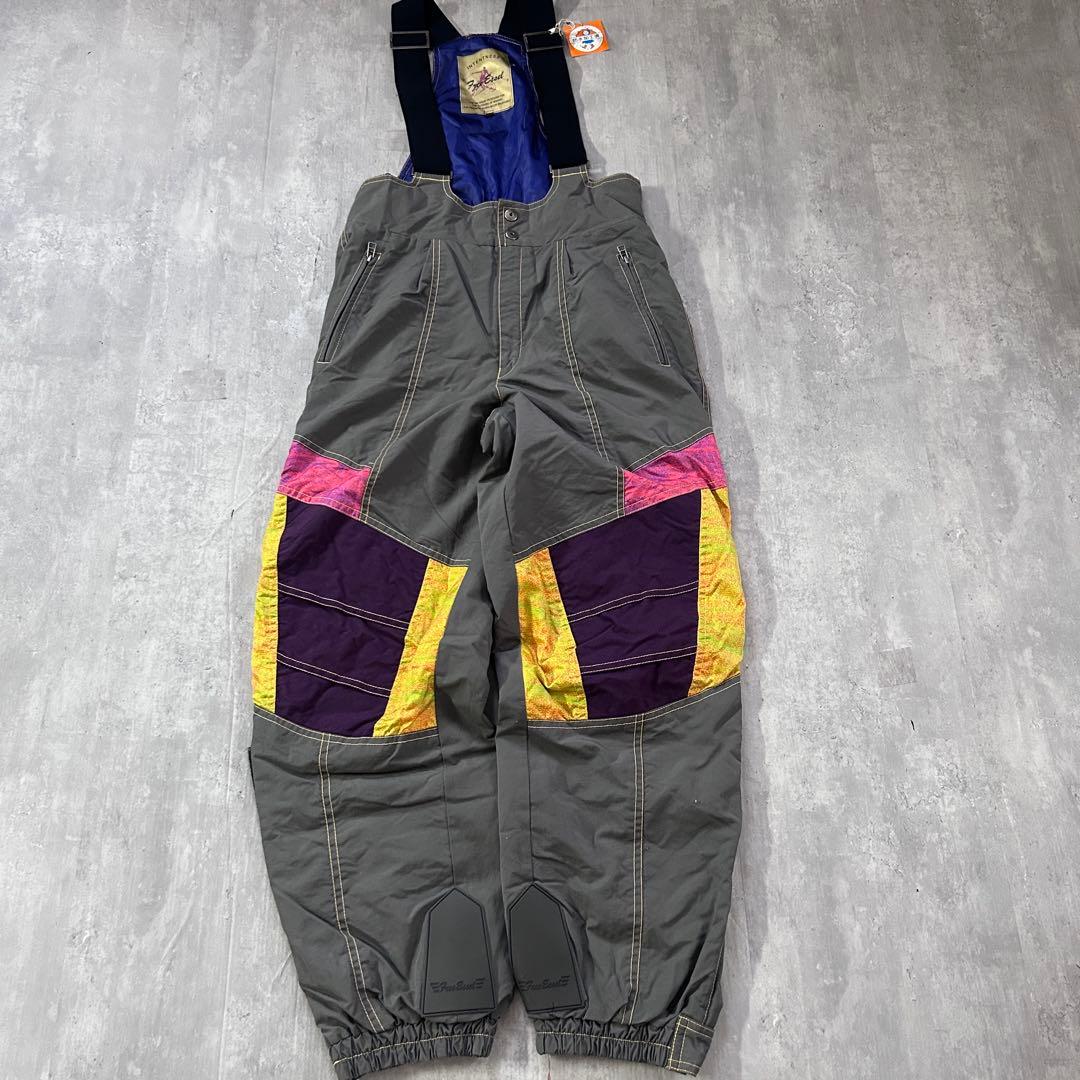 C312 良品 スキーウェア スノボー 上下セット メンズ XL相当 90s配色