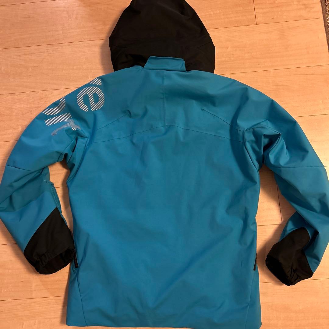 DESCENTE スキーウェア 青/黒 フード付き Mサイズ