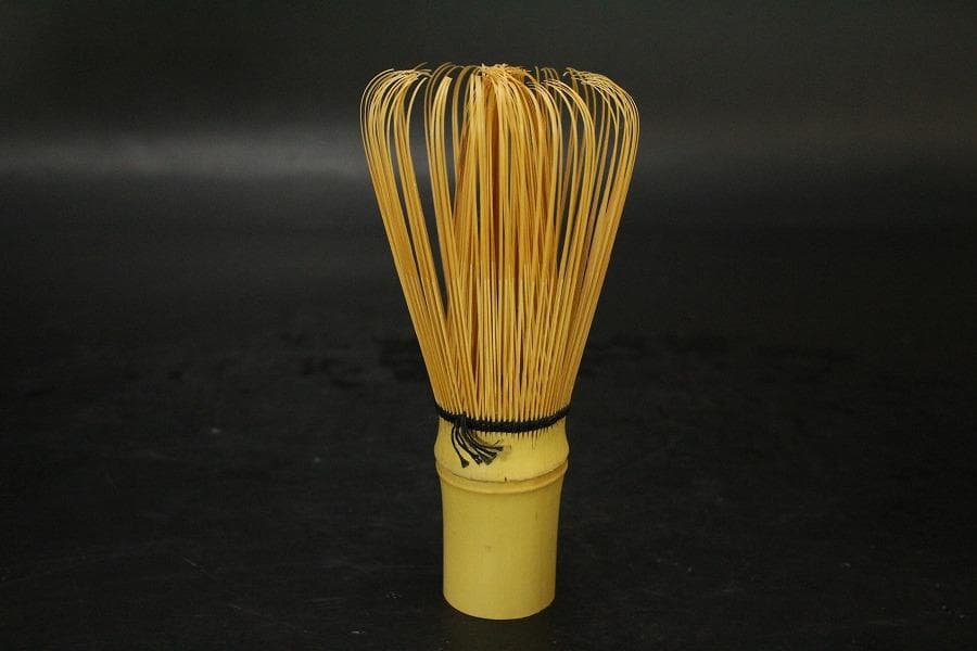 茶道具 楽焼 赤楽面取筒茶碗 抹茶茶碗 清楽印 八十本立 茶筅付 美品 765