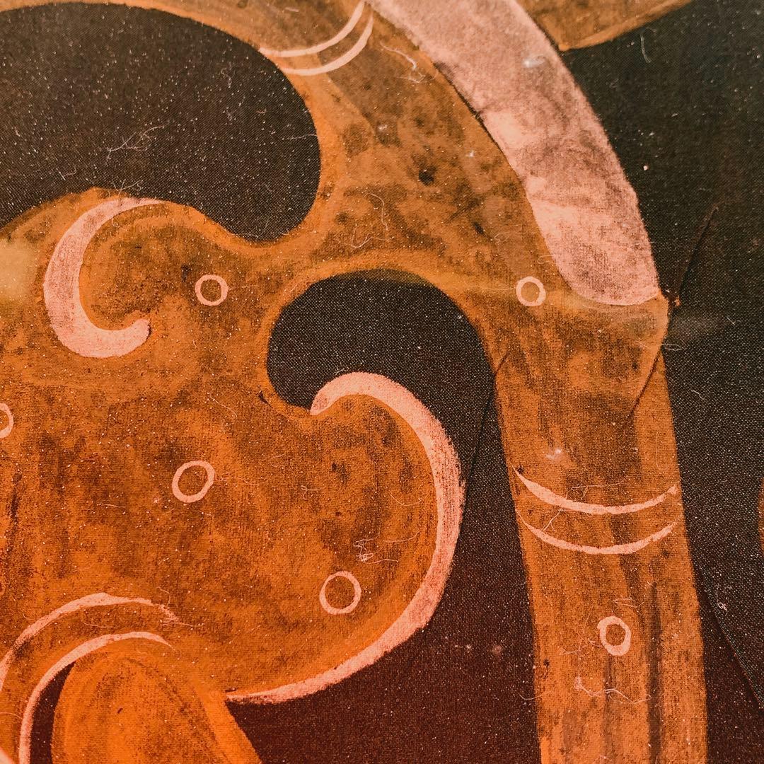 ドラゴン　龍　竜　楚国　漢代　帛画　シルク　絹　中国　骨董品　絵画　額縁　古美術