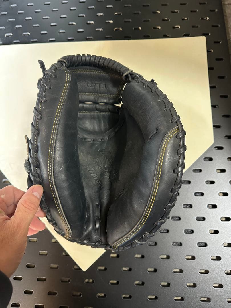 Mizuno 軟式　ミット　キャッチャー　阿部慎之助　ベース、ボール2個、袋付き