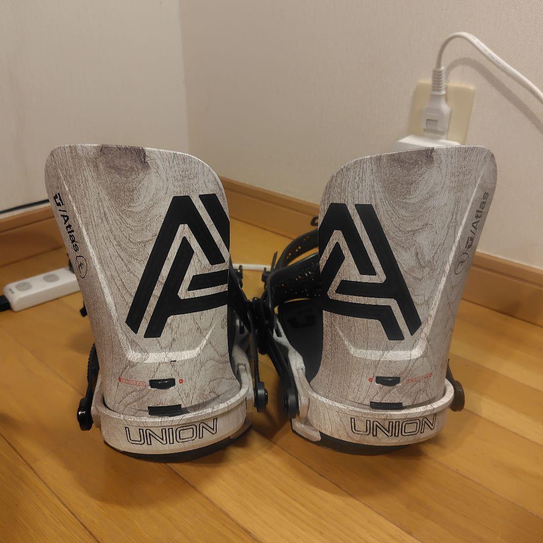 UNION ATLAS スノーボードビンディング ホワイトウッド　S