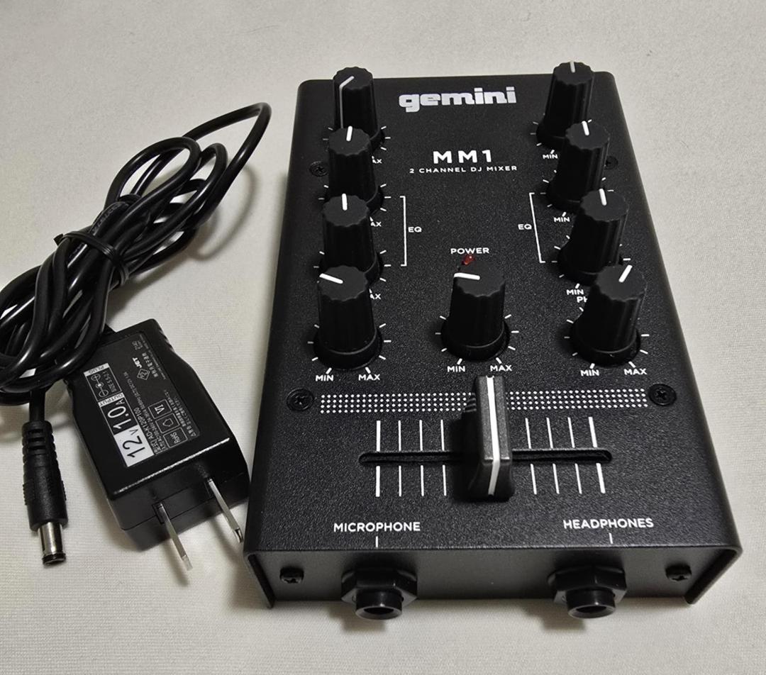 名機 GEMINI MM1 2チャンネル 手のひらサイズ アナログDJミキサー