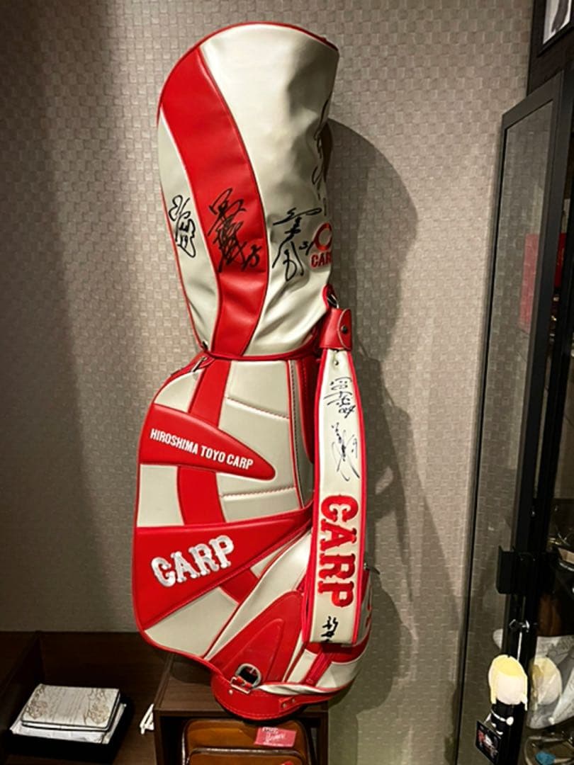 激レア　カープ　直筆サイン入り　ゴルフバッグ