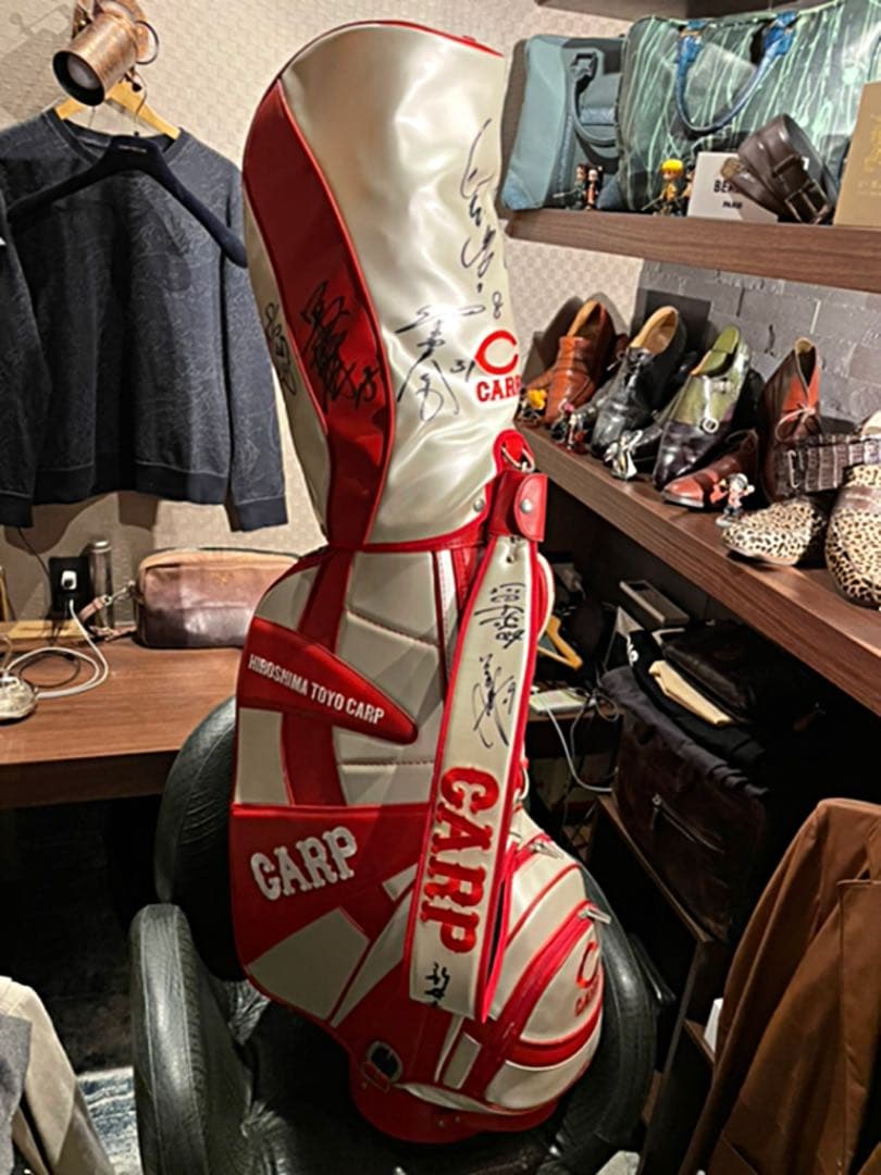 激レア　カープ　直筆サイン入り　ゴルフバッグ