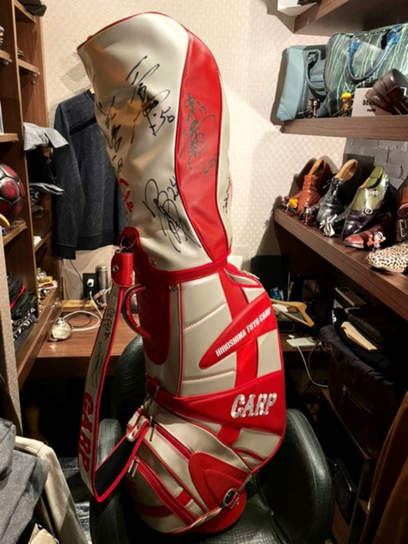 激レア　カープ　直筆サイン入り　ゴルフバッグ