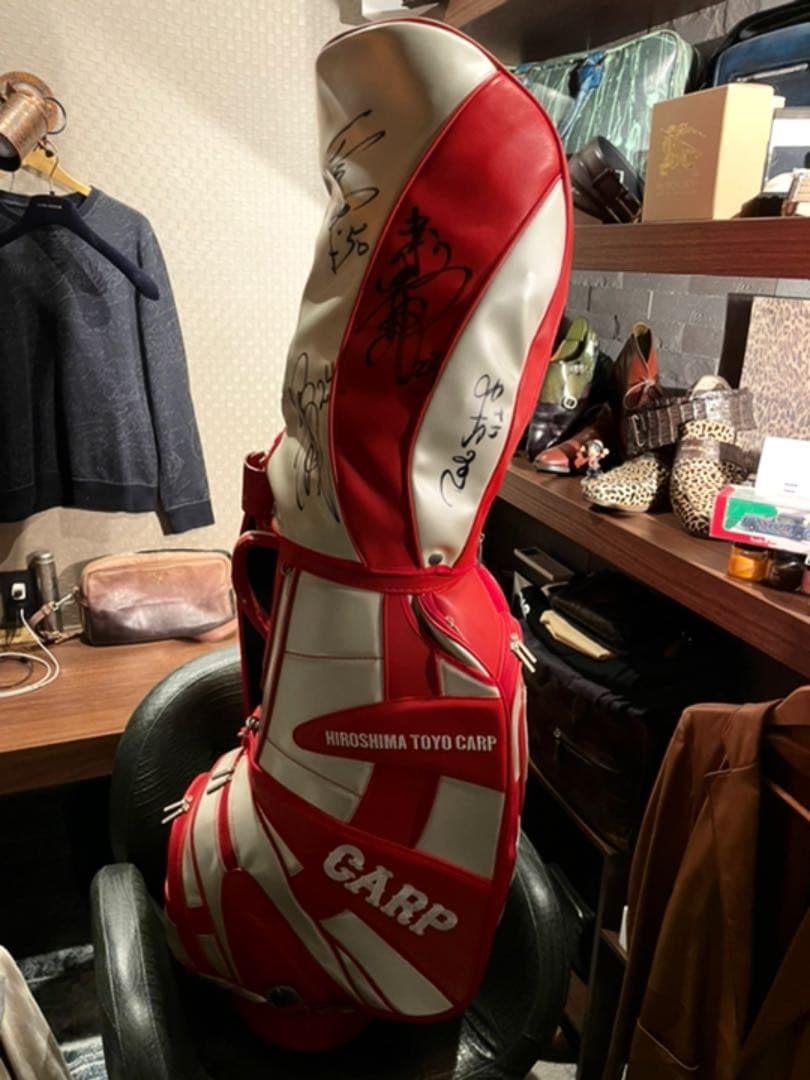激レア　カープ　直筆サイン入り　ゴルフバッグ
