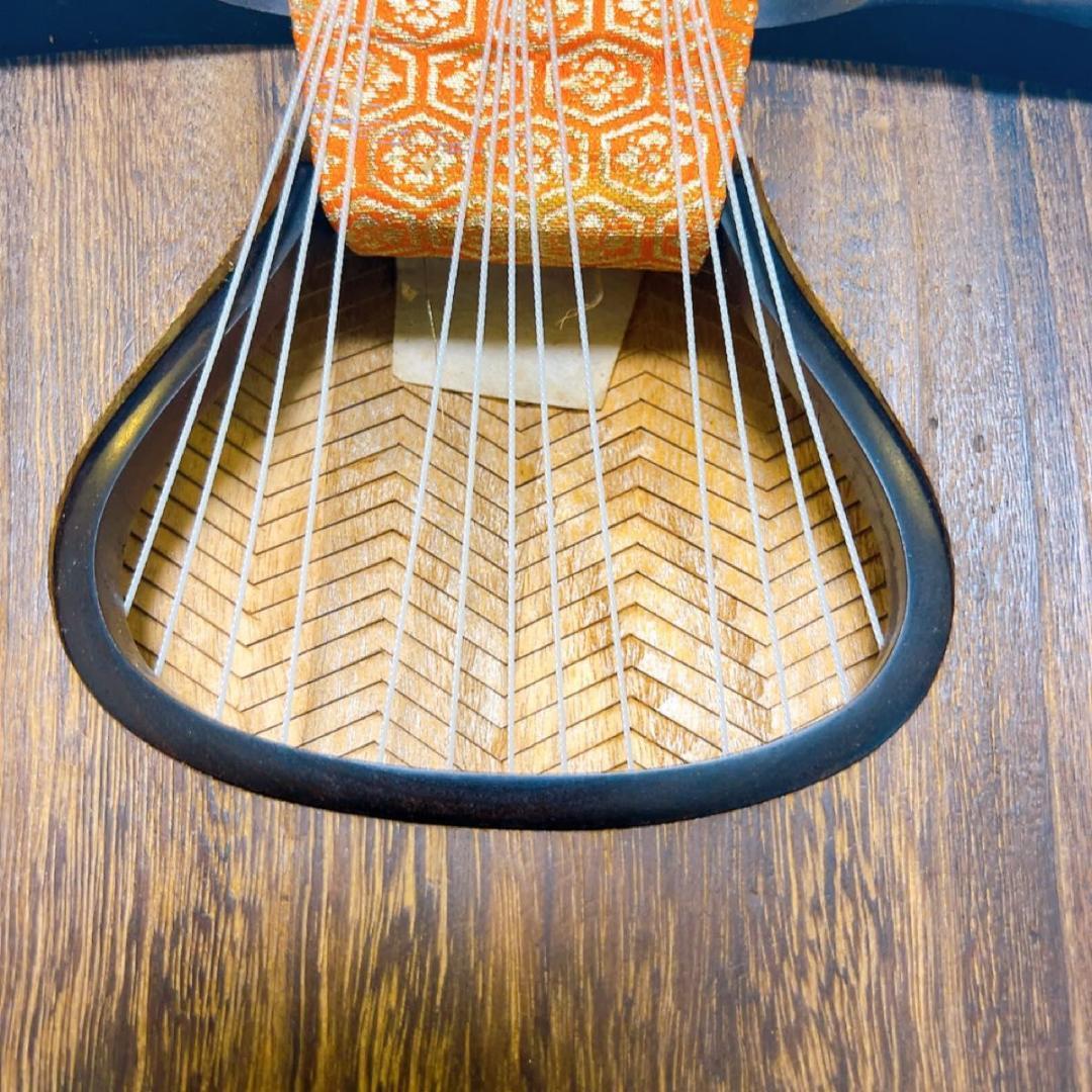 お琴　13弦　綾杉胴　くり甲　高級　和楽器　弦楽器