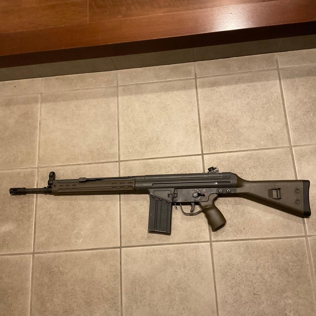 89m/s東京マルイ純正電動ガンG3A3絶版品メンテ済＋500連マガジン良品