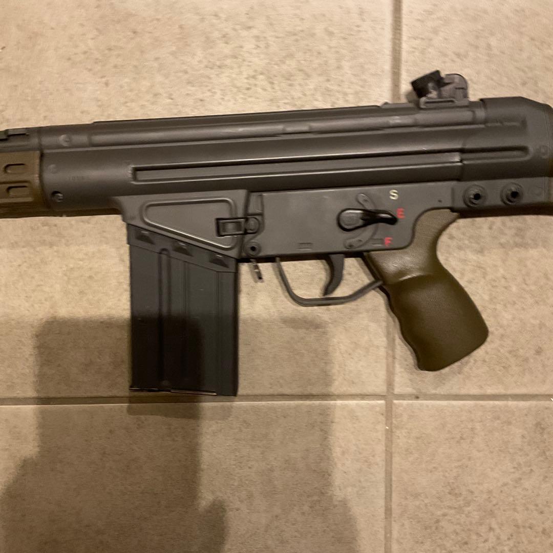 89m/s東京マルイ純正電動ガンG3A3絶版品メンテ済＋500連マガジン良品