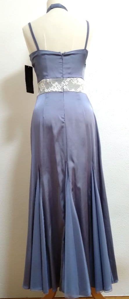 SALE☆チャコット ダンス衣装　ロングドレス シルバー L 定価90200円