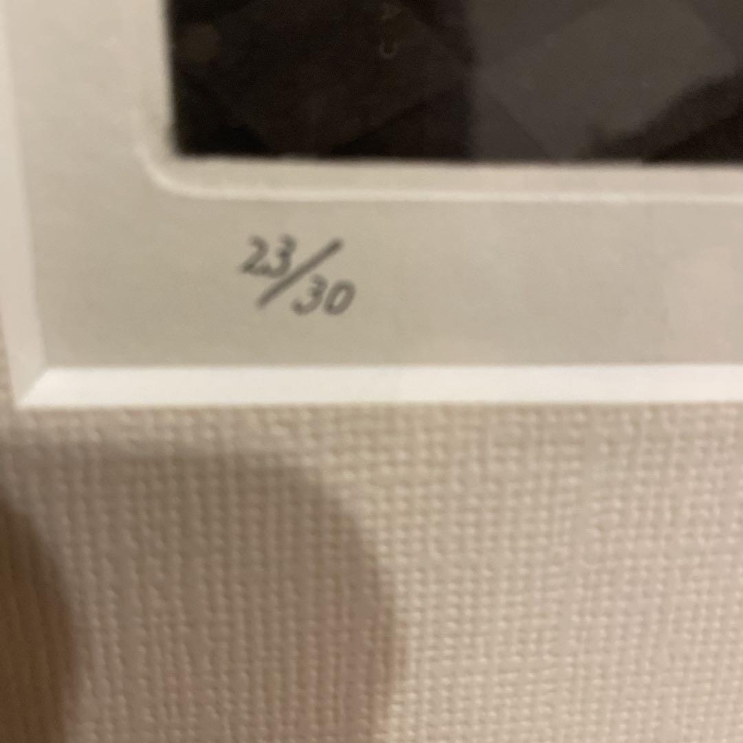 リトグラフ　加藤照夫　フェザーマスク　仮面舞踏会