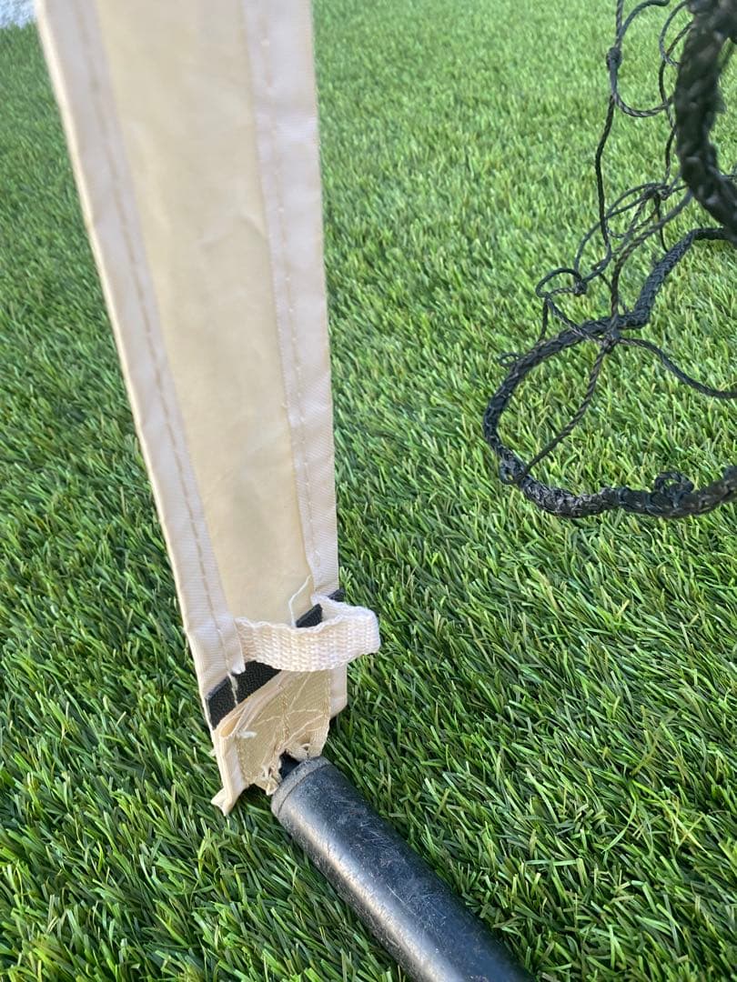 クイックプレイ サッカーゴール 4.9m×2.1m 2台セット 重り袋2個付き