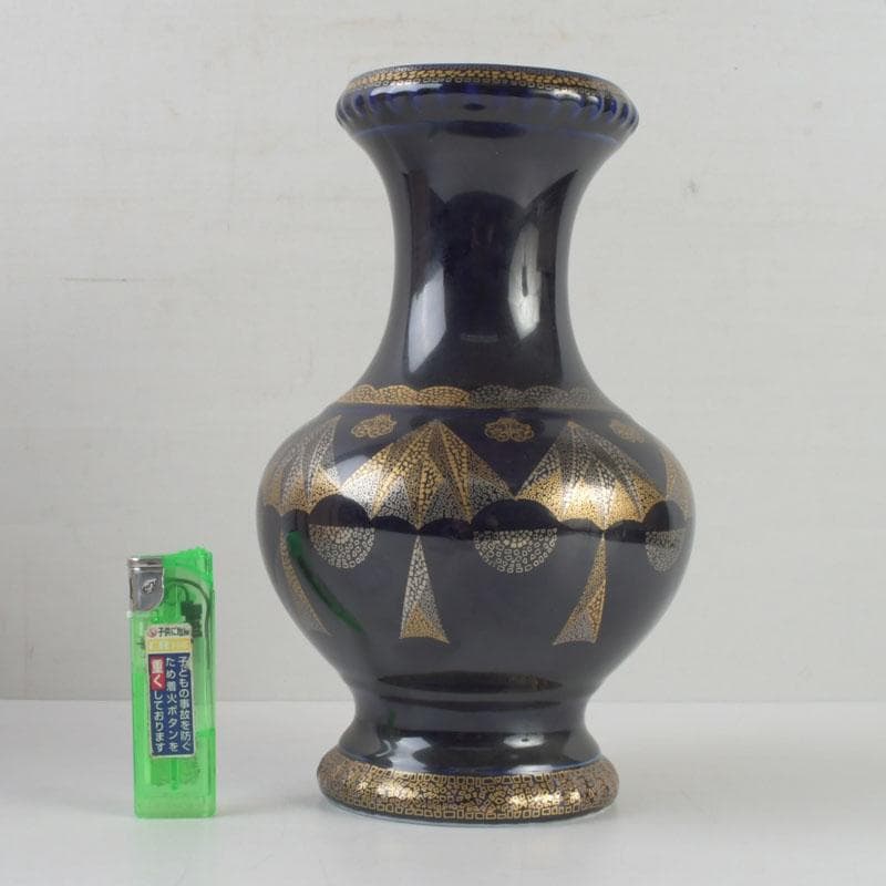 マモナコ公室御用達　ニュファクチュア・ド・モナコ　花瓶　時代箱付　V　9697