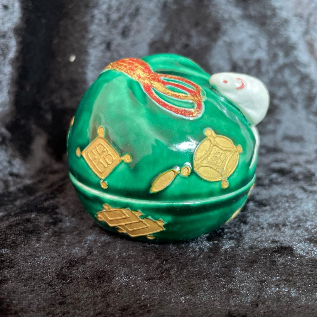 茶道具　香合　干支　昭阿弥作