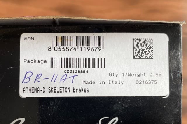 Campagnolo アテナ　スケルトンブレーキ　シルバー