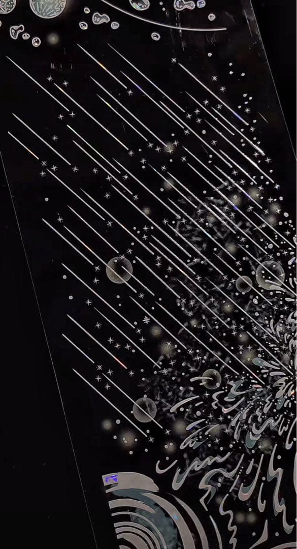 【9063】海外　マステ　3/5/巻　貝殻光マスキングテープ　雨　水滴　さざなみ