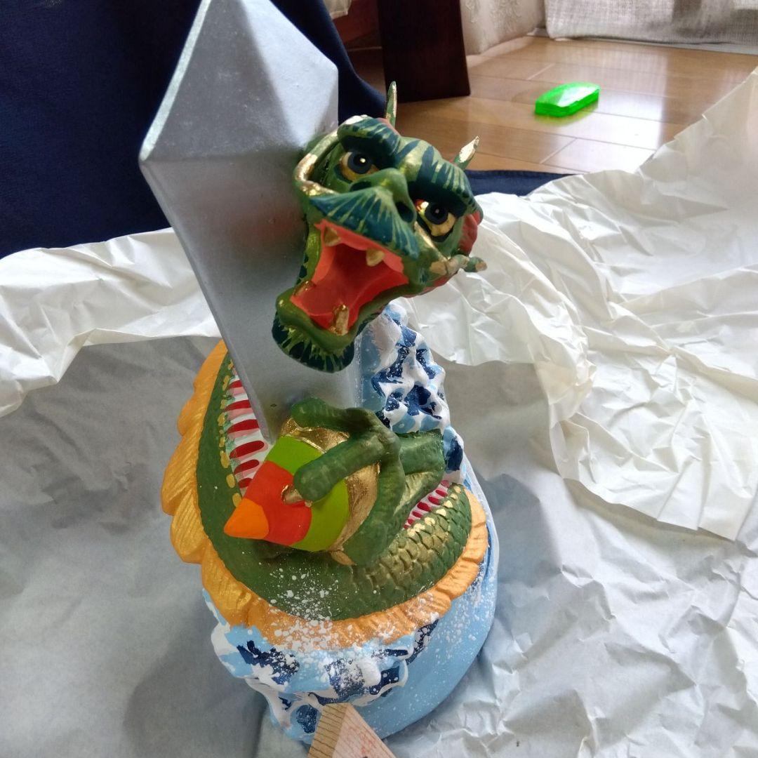 縁起物　竜の置き物　作家物
