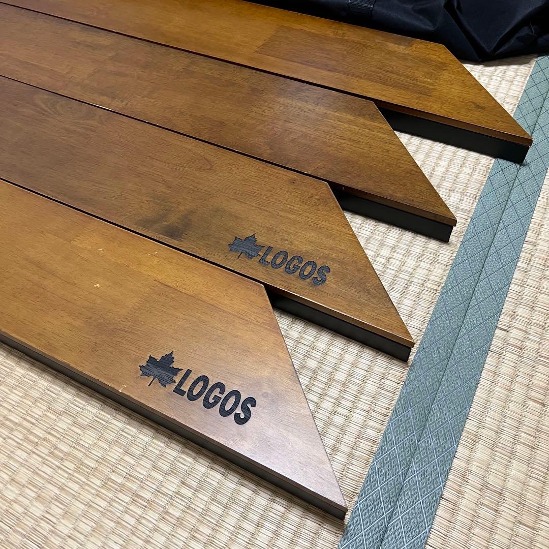 ■新品同様品■logos アイアンウッド　囲炉裏テーブル