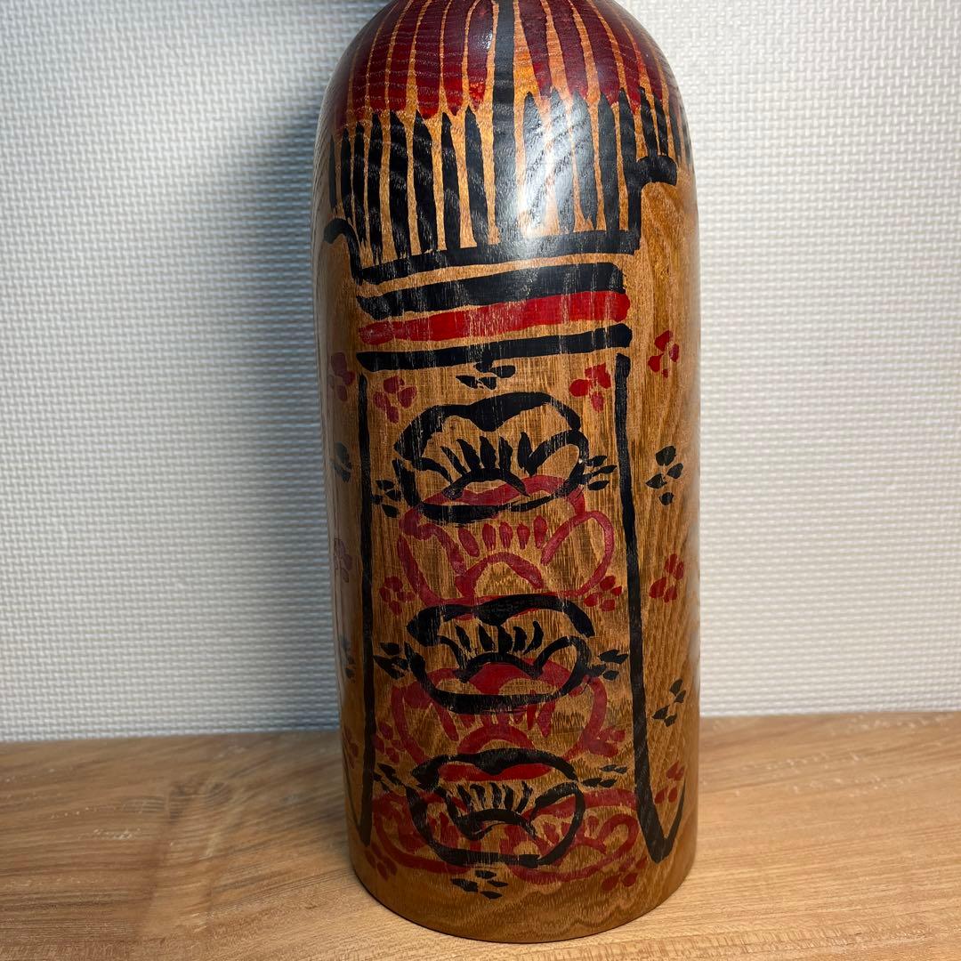 ⭕️現代名工　小椋久太郎　秋田　木地山こけし　槐材　1.4尺大型　伝統こけし