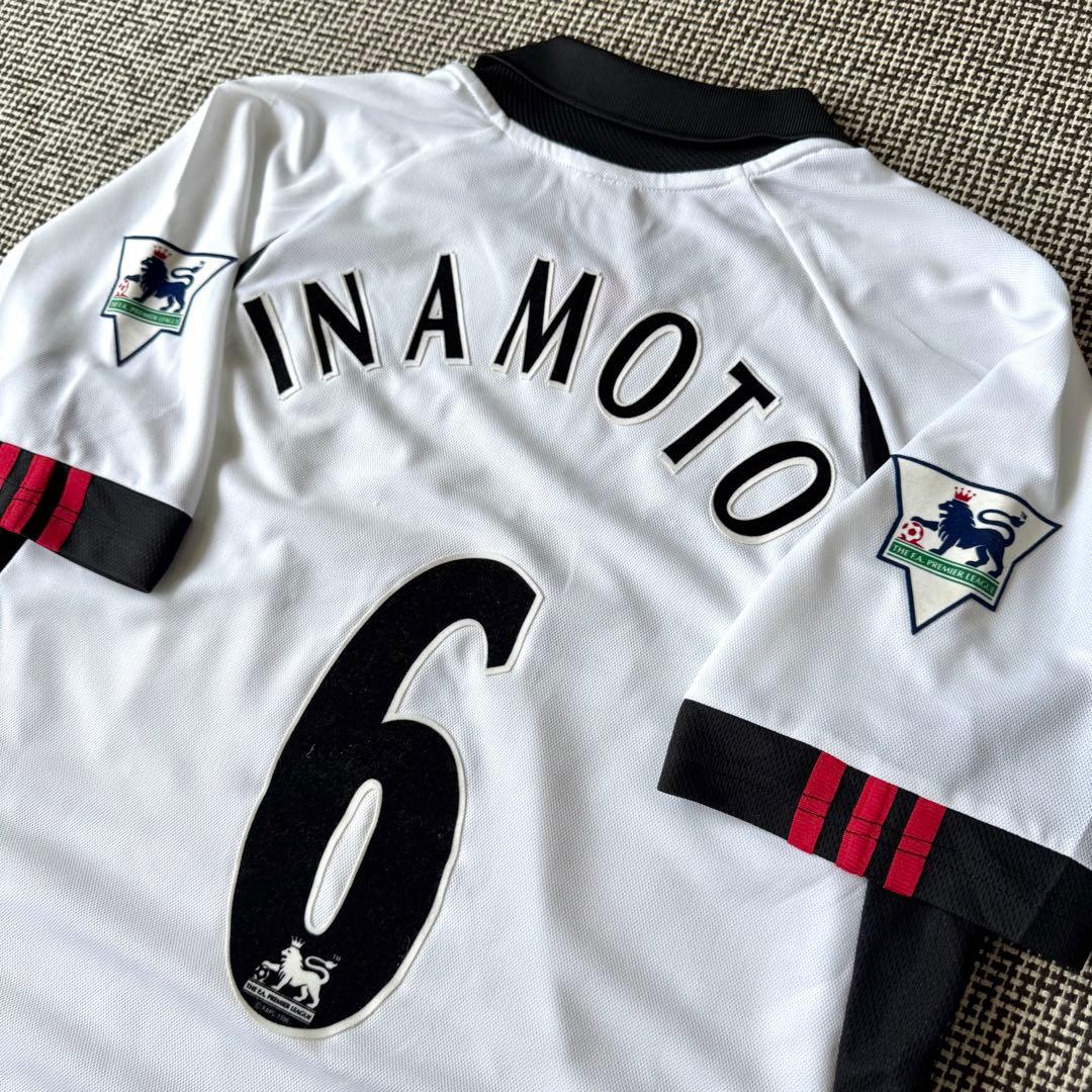 【PLパッチ付き】稲本潤一 ＃６ フルハム ０２／０３（H）adidas