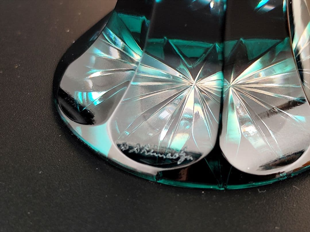 定価58300円☆未使用美品☆薩摩切子 高杯（切子、江戸切子、薩摩切子）