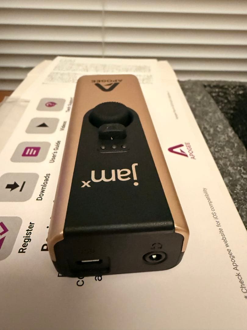 Apogee jam x オーディオインターフェイス