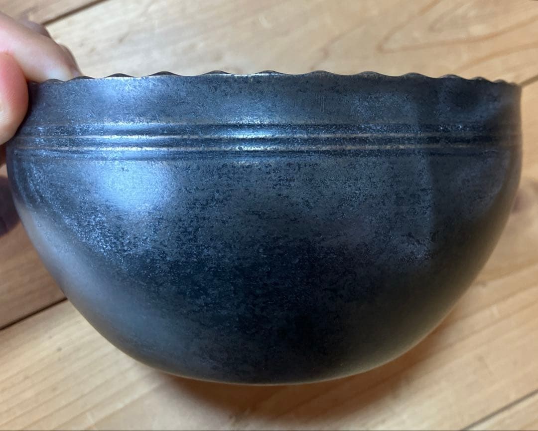 【砂張 建水】魚住安彦作 人間国宝 作歴 共箱