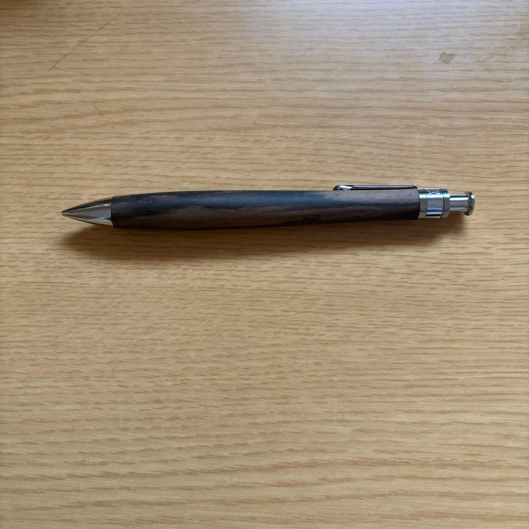 工房楔　シャーペン0.5mm 黒柿　固定式口金付き