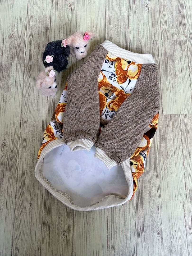 犬服  ラグラン(Ｌ)   ꒡̈⃝Lily꒡̈⃝ハンドメイド