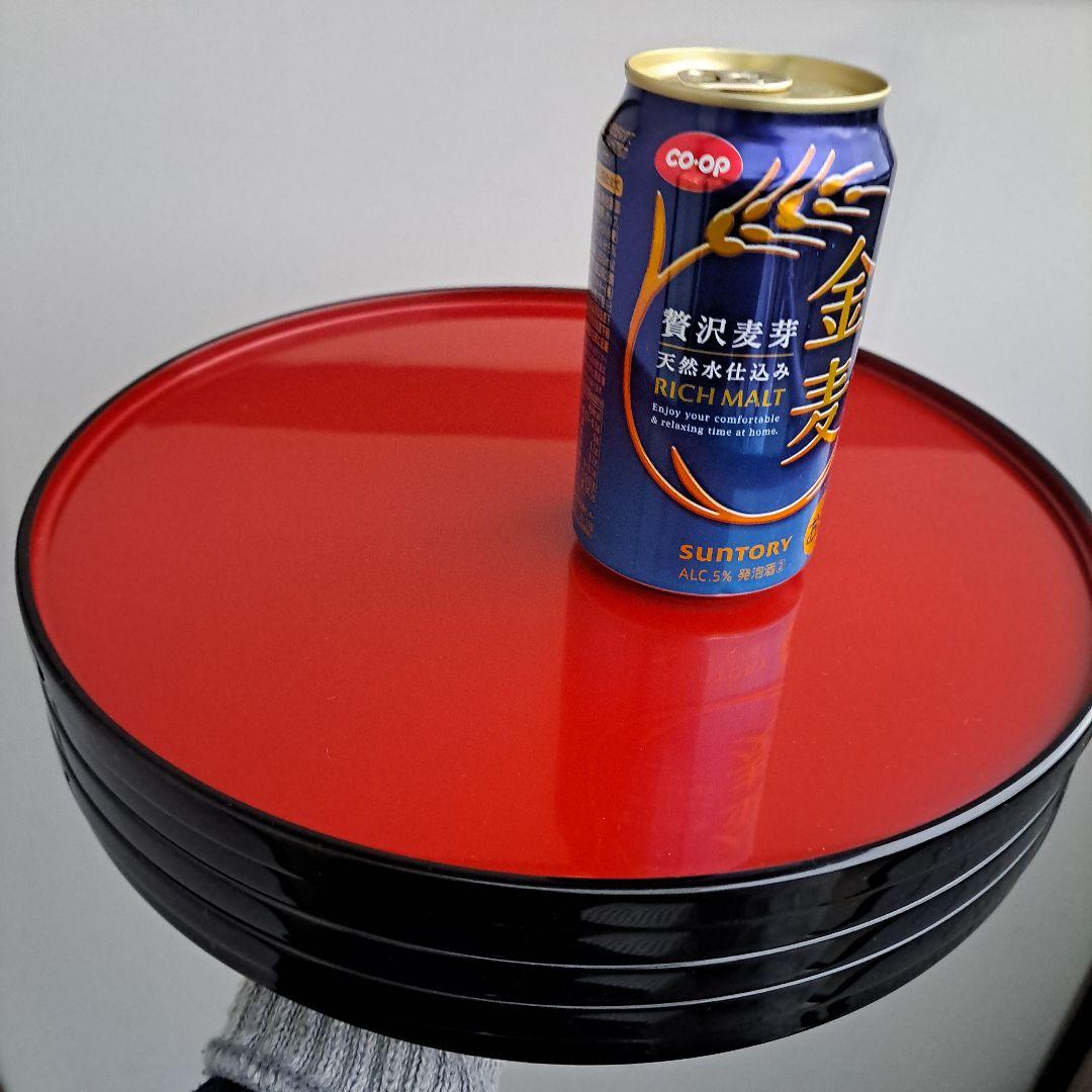 【輪島塗　尺サイズ　卓上膳×5客】布着本堅地　輪島屋本店　未使用/長期保管