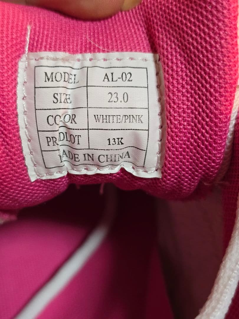 #1816 alienGOLF 女性用ゴルフシューズ ホワイト/ピンク