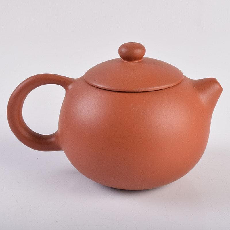 中国　紫砂　朱泥　急須　茶壷　在銘　V　R8920