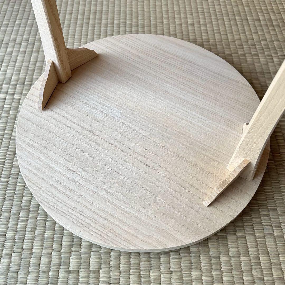 専用⭐︎小林幸斎 作 利休好写【桐 丸卓】 組立式 桐木地 タナピタット付 茶道具