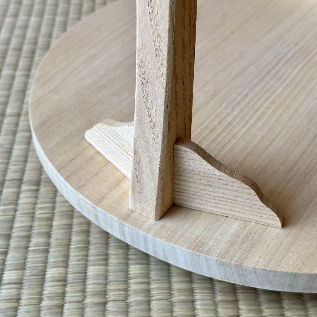 専用⭐︎小林幸斎 作 利休好写【桐 丸卓】 組立式 桐木地 タナピタット付 茶道具