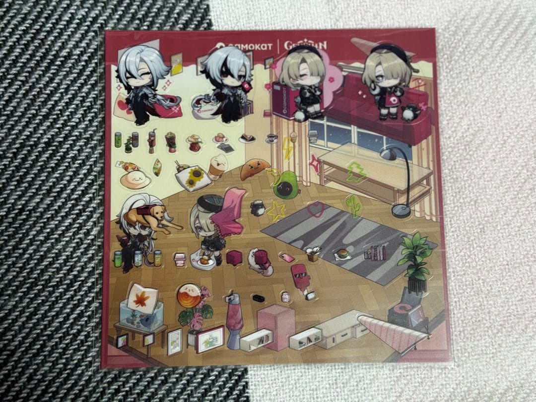 【原神】ロシア限定 Самокатコラボ ルームステッカー