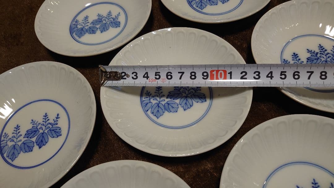 古伊万里　伊万里　染付　豆皿　菓子皿　桐紋　１０客